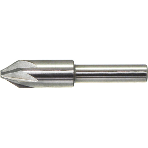 DRILLCO Chatterless Countersink, 5/8", High Speed Steel, 60° Angle, 6 Flutes Les Fournitures Industrielles Méga