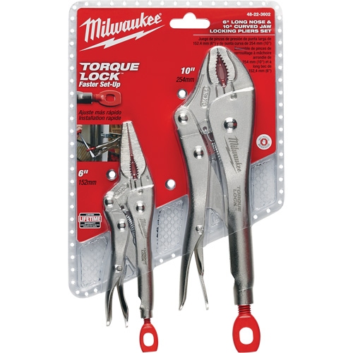 Torque Lock Locking Pliers Set, 2 Pieces Les Fournitures Industrielles Méga