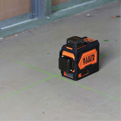 Niveau laser planaire vert auto-nivelant rechargeable Les Fournitures Industrielles Méga