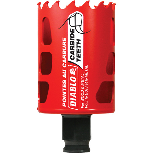 Scie cloche pour bois et m&eacute;tal, 1-7/8", Profondeur de la coupe 2-3/8", Carbure Les Fournitures Industrielles Méga