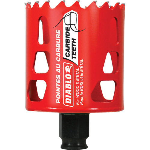 Scie cloche pour bois et m&eacute;tal, 2-3/8", Profondeur de la coupe 2-3/8", Carbure Les Fournitures Industrielles Méga