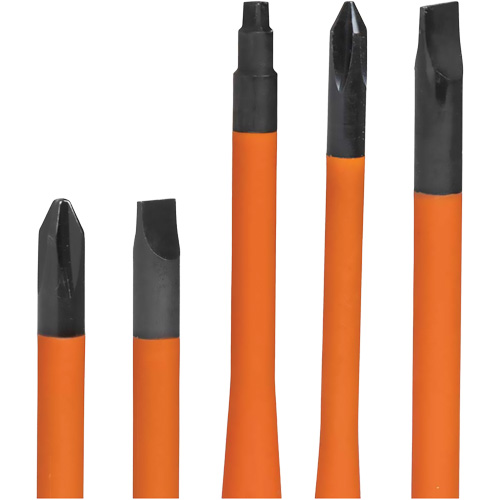 Slim-Tip Insulated Screwdriver Set, 1000 V, 6 Pcs Les Fournitures Industrielles Méga