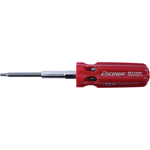 Hex-Calibre Metric Multi-Bit Screwdriver, Plastic Handle Les Fournitures Industrielles Méga