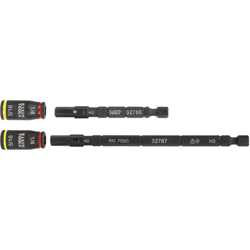 3-in-1 Impact Flip Socket Set, Hex, 1/4" Drive, 3 Pcs Les Fournitures Industrielles Méga