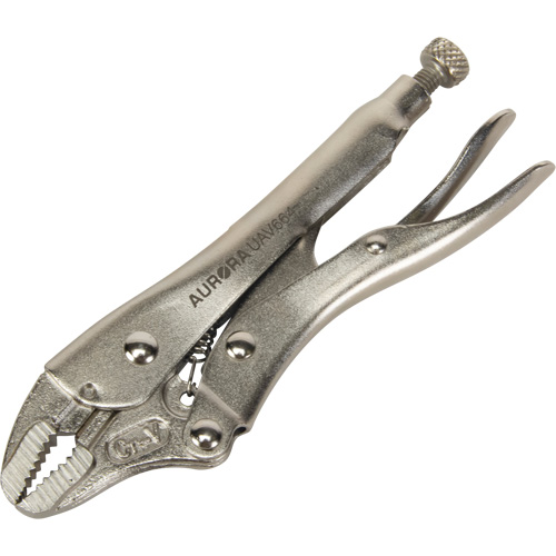 Locking Pliers with Wire Cutter, 5" Length, Curved Jaw Les Fournitures Industrielles Méga