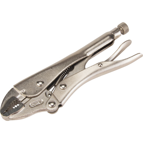 Locking Pliers with Wire Cutter, 7" Length, Curved Jaw Les Fournitures Industrielles Méga
