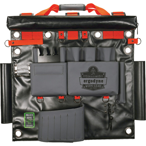 Arsenal 5710 Bucket Truck Tool Board with Tool Tethering Attachment Points, Nylon, 8 Pockets, Grey Les Fournitures Industrielles Méga