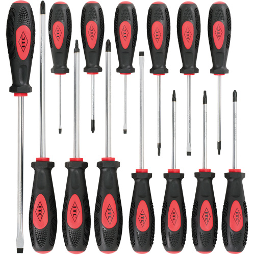 IESD-14S Ergonomic Screwdriver Set, 14 Pcs., Magnetic Les Fournitures Industrielles Méga