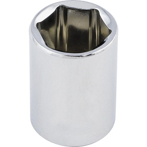 Douille chrom&eacute;e ordinaire, 1/2", Prise 3/8", 6 pans Les Fournitures Industrielles Méga