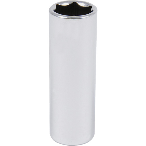 Douille chrom&eacute;e, 1-1/8", Prise 1/2", 6 pans, Profond Les Fournitures Industrielles Méga