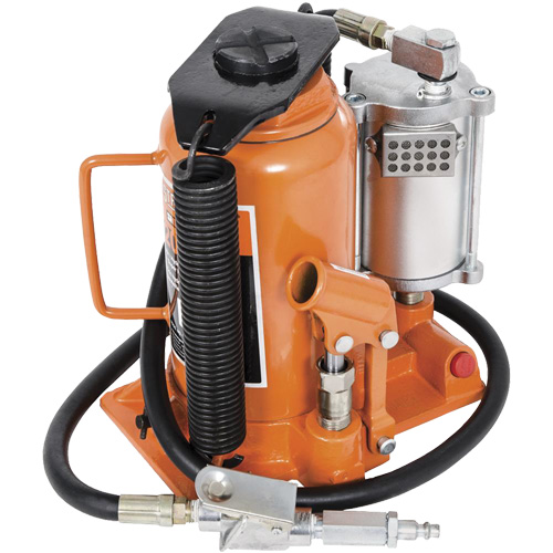 Super Heavy-Duty Bottle Jack, 20 Ton(s), Air Hydraulic, 20" Raised Height Les Fournitures Industrielles Méga