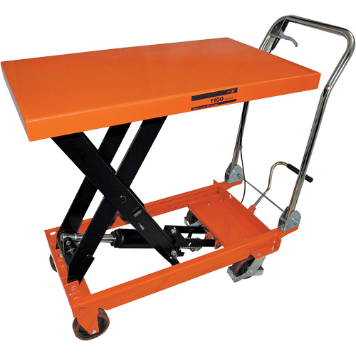 SLC-1100 SLC Series Hydraulic Scissor Lift Cart, 39" L x 21" W, 1100 lbs. Cap. Les Fournitures Industrielles Méga