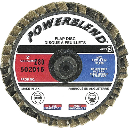 Disque &agrave; feuillets PowerBlend Roll-On, 2" x Type R, Grain Z80 Les Fournitures Industrielles Méga
