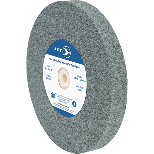 GC810C Meule d'&eacute;tabli, 8" x 1", Arbre de 1", Carbure de silicium Les Fournitures Industrielles Méga
