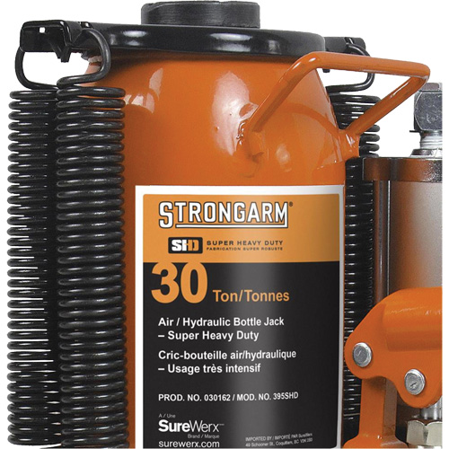 Air Assist Bottle Jacks, 30 Ton(s), Air Hydraulic Les Fournitures Industrielles Méga
