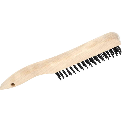 4SH Brosse &agrave; r&eacute;curer manuelle, Acier au carbone, 4 x 16 rangs de fils, Longueur 10" Les Fournitures Industrielles Méga