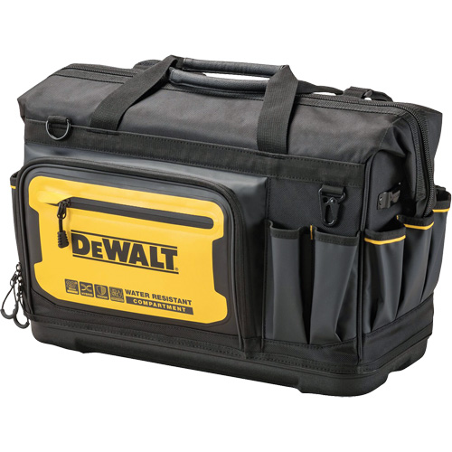 Sac &agrave; outils &agrave; bouche ouverte PRO 20", 33 pochettes, Noir/Jaune Les Fournitures Industrielles Méga