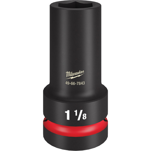 Douille &agrave; paroi extra mince Shockwave Impact Duty, Chocs, 1-1/8", Prise 1", 6 pans, Profond Les Fournitures Industrielles Méga