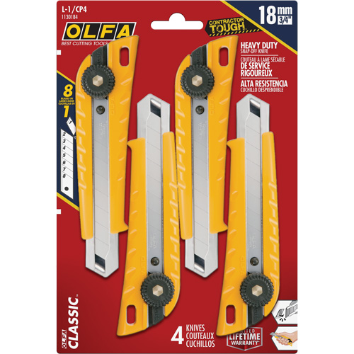 Couteau &agrave; rochet MXP-L avec manche coul&eacute;, 18 mm Les Fournitures Industrielles Méga