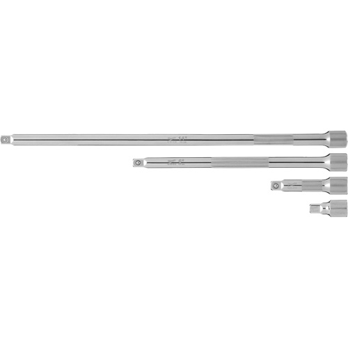 Jeu de rallonges prise, Prise de 3/8", Fini Chrome, 4 M Les Fournitures Industrielles Méga