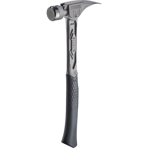 Marteau de charpente en titane meul&eacute; TIBONE, 14 oz, Prise en Acier plein, 15-1/4" lo Les Fournitures Industrielles Méga