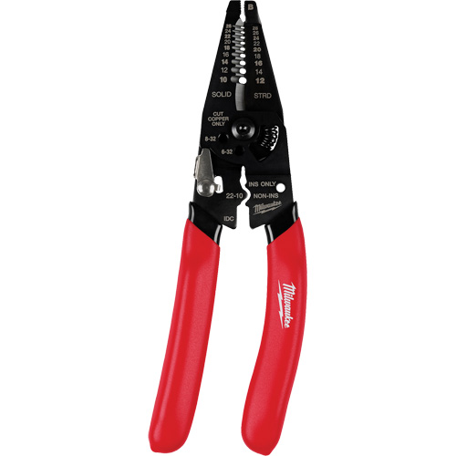 Multi-Purpose Dipped Grip Wire Stripper & Cutter with Reinforced Head Les Fournitures Industrielles Méga