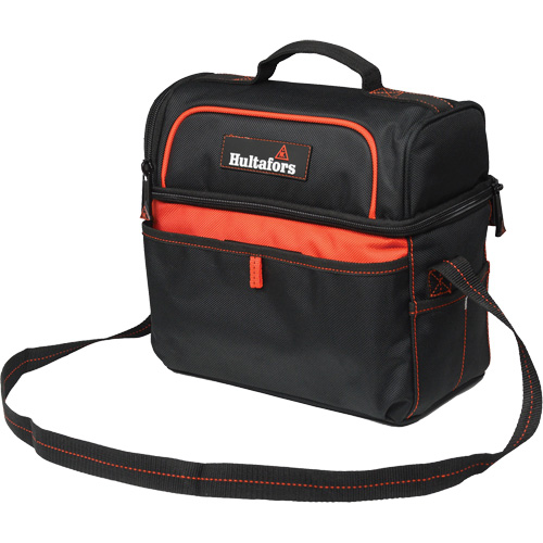 11" Cooler Tool Bag, Ballistic Polyester, Black/Red Les Fournitures Industrielles Méga