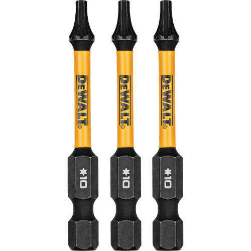 Forets pour tournevis &agrave; chocs FLEXTORQ 3 mcx, Torx, T-10, Prise 1/4" Les Fournitures Industrielles Méga