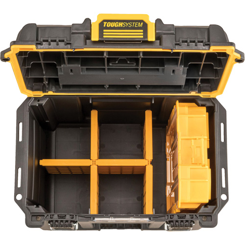 ToughSystem&reg; 2.0 Deep Compact Toolbox, 10" x 15-7/20" x 13-4/5", Black/Yellow Les Fournitures Industrielles Méga