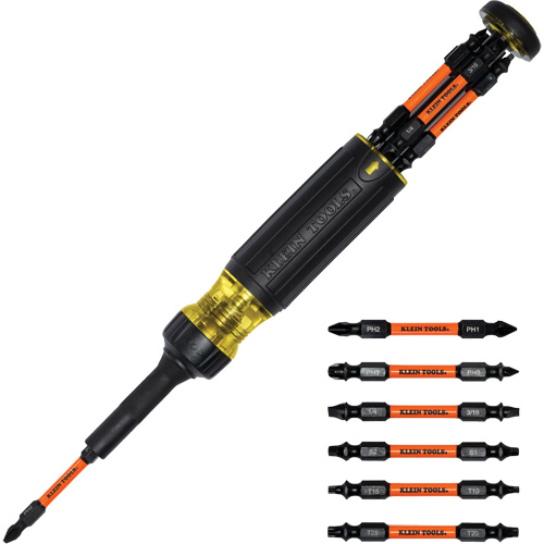 13-in-1 Ratcheting Impact-Rated Screwdriver Les Fournitures Industrielles Méga