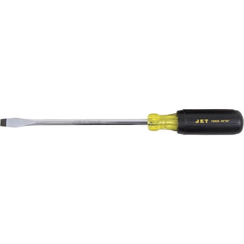 JKSS-8R Tournevis &agrave; fente, Tige de 3/8", Ronde, 8" lo, Prise en Coussin&eacute;e Les Fournitures Industrielles Méga
