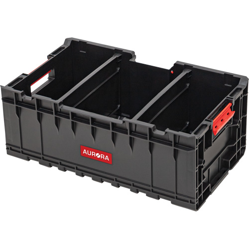 Caisse &agrave; outils avec s&eacute;parateurs Arx, 22-7/10" x 14-1/10" x 9-3/10", Noir Les Fournitures Industrielles Méga