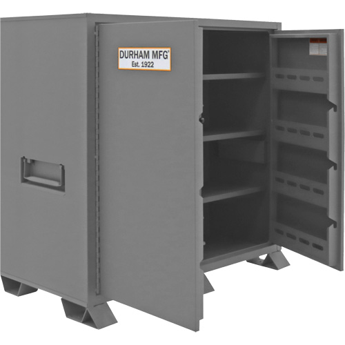 Jobsite Storage Cabinet, Steel, 59 Cubic Feet, Grey Les Fournitures Industrielles Méga