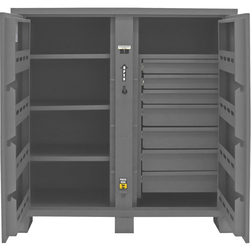 Armoire de rangement pour le chantier, Acier, 59 pi³, Gris Les Fournitures Industrielles Méga