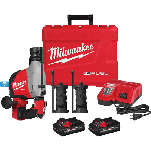 Marteau rotatif &agrave; la verticale FUEL avec extracteur de poussi&egrave;re int&eacute;gr&eacute;, 18 V, 5/8", 1310 tr/min Les Fournitures Industrielles Méga