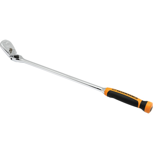 90-Tooth Dual Material Locking Flex Head Teardrop Ratchet Les Fournitures Industrielles Méga