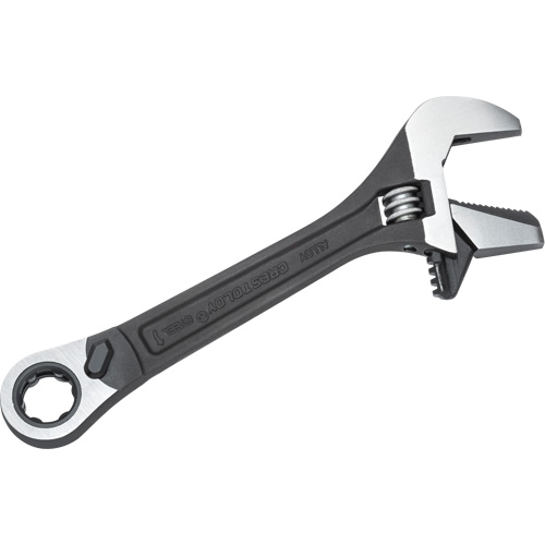 11-Piece Pass-Thru X6 Adjustable Wrench & Spline Socket Set, 13" L, 2-27/50" Max Width, Black Phosphate Les Fournitures Industrielles Méga