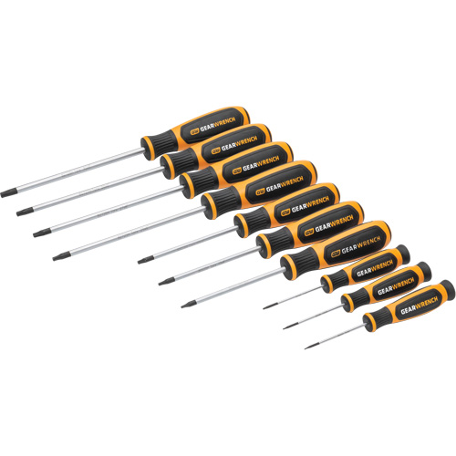 Torx&reg; Dual Material Screwdriver Set in Foam Storage Tray, 10 Pcs. Les Fournitures Industrielles Méga