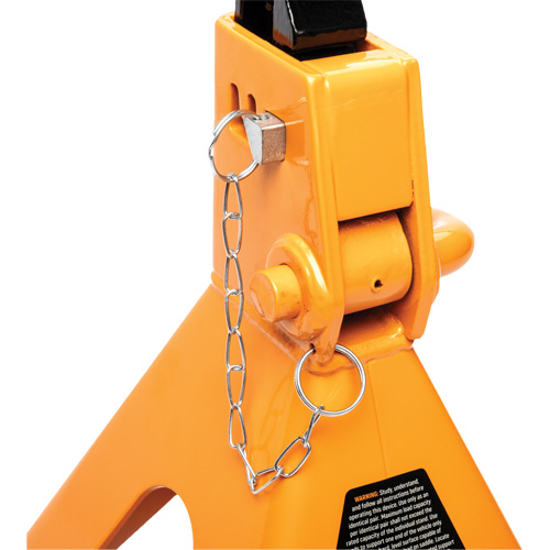 Ratcheting Jack Stand, Locking Pin, 3 tons Capacity, 11-3/4" - 17-1/2" H Les Fournitures Industrielles Méga