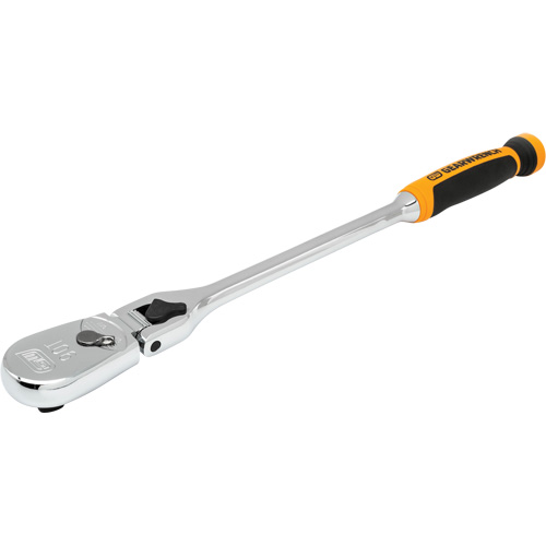 90-Tooth Dual Material Locking Flex Head Teardrop Ratchet Les Fournitures Industrielles Méga