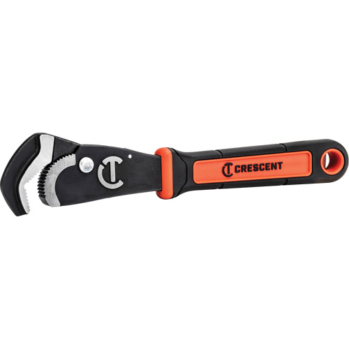 Cl&eacute; bimat&eacute;riau auto-ajustable pour tuyau, Cap des m&acirc;choires 1-1/2", Longueur 12", Fini Oxyde noir, Prise Coussin&eacute;e Les Fournitures Industrielles Méga