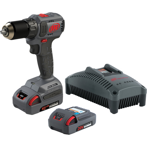 Ensemble de perceuse-tournevis compact sans fil, Lithium-ion, 20 V, Mandrin 1/2", Couple 37 lb-pi Les Fournitures Industrielles Méga