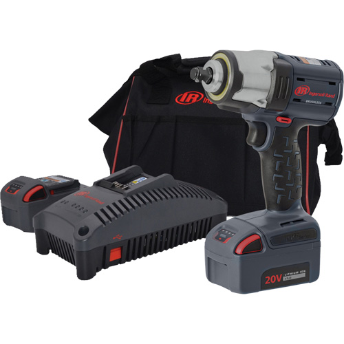 Compact High Torque Cordless Impact Wrench Kit, 20 V, 3/8" Socket Les Fournitures Industrielles Méga