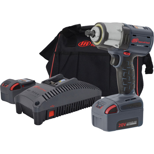 Compact High Torque Cordless Impact Wrench Kit, 20 V, 1/2" Socket Les Fournitures Industrielles Méga