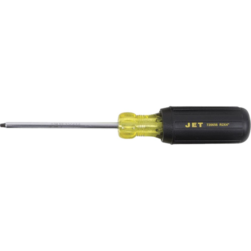 JKSR-2 Tournevis &agrave; pointe carr&eacute;e, Tige de #2, Ronde, 4" lo, Prise en Coussin&eacute;e Les Fournitures Industrielles Méga