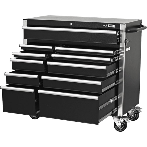 HDCC-4115 Combo boîte &agrave; outils s&eacute;rie HD, 21-1/2" P x 44-1/5" la x 63-3/10" h, Noir Les Fournitures Industrielles Méga