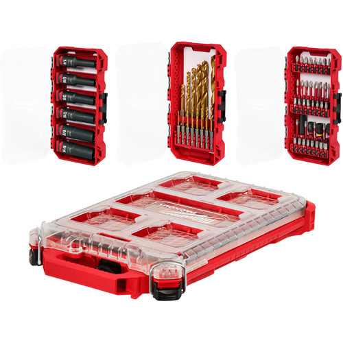 Ensemble de perceuse &agrave; chocs, tournevis Shockwave & attache Packout Les Fournitures Industrielles Méga
