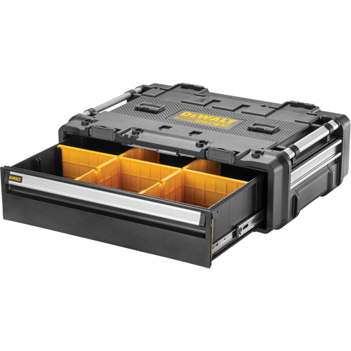 Tiroir 2.0 DXL TOUGHSYSTEM, 30" x 21-13/20" x 9-17/20", Noir/Jaune Les Fournitures Industrielles Méga
