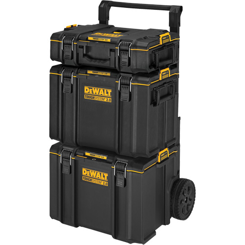 TOUGHSYSTEM&reg; 2.0 Rolling Tower, 24" x 20-2/5" x 34-1/2", Black/Yellow Les Fournitures Industrielles Méga