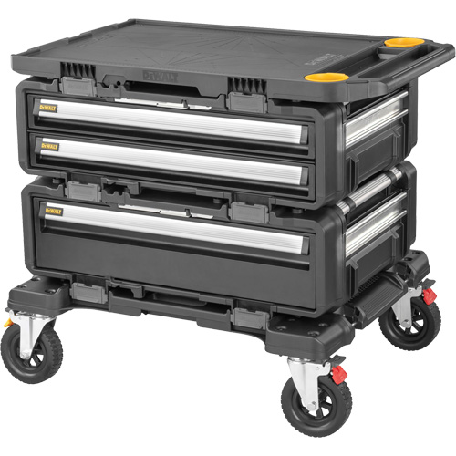 TOUGHSYSTEM&reg; 2.0 DXL 4-in-1 Modular Workstation, 34" x 25-4/5" x 30", Black/Yellow Les Fournitures Industrielles Méga